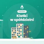 Osiedle bloków z drzewami i latarnią, miniatura wpisu o sprzątaniu klatek w spółdzielni